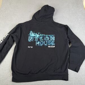 HEY DUDE Hoodie  XL Black x Nylon House Collab Streetwear Festival Palm Desert